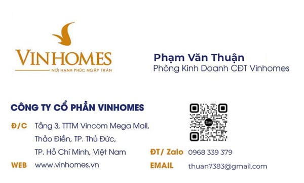 Liên hệ chủ đầu tư Vinhomes Hóc Môn