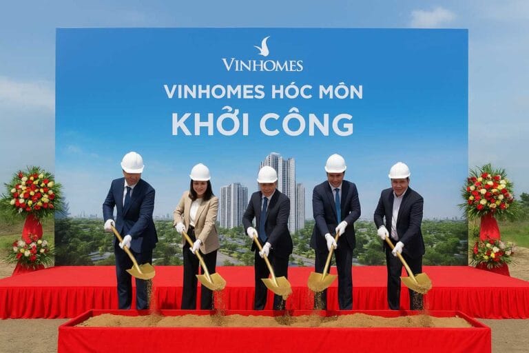 AI tạo ảnh minh hoạ Vinhomes Hóc Môn khởi công năm 2026