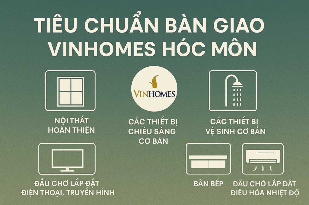 Tiêu chuẩn bàn giao Vinhomes Hóc Môn ảnh minh hoạ do AI tạo