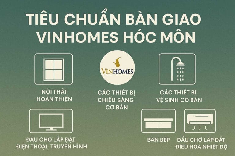 Tiêu chuẩn bàn giao Vinhomes Hóc Môn ảnh minh hoạ do AI tạo