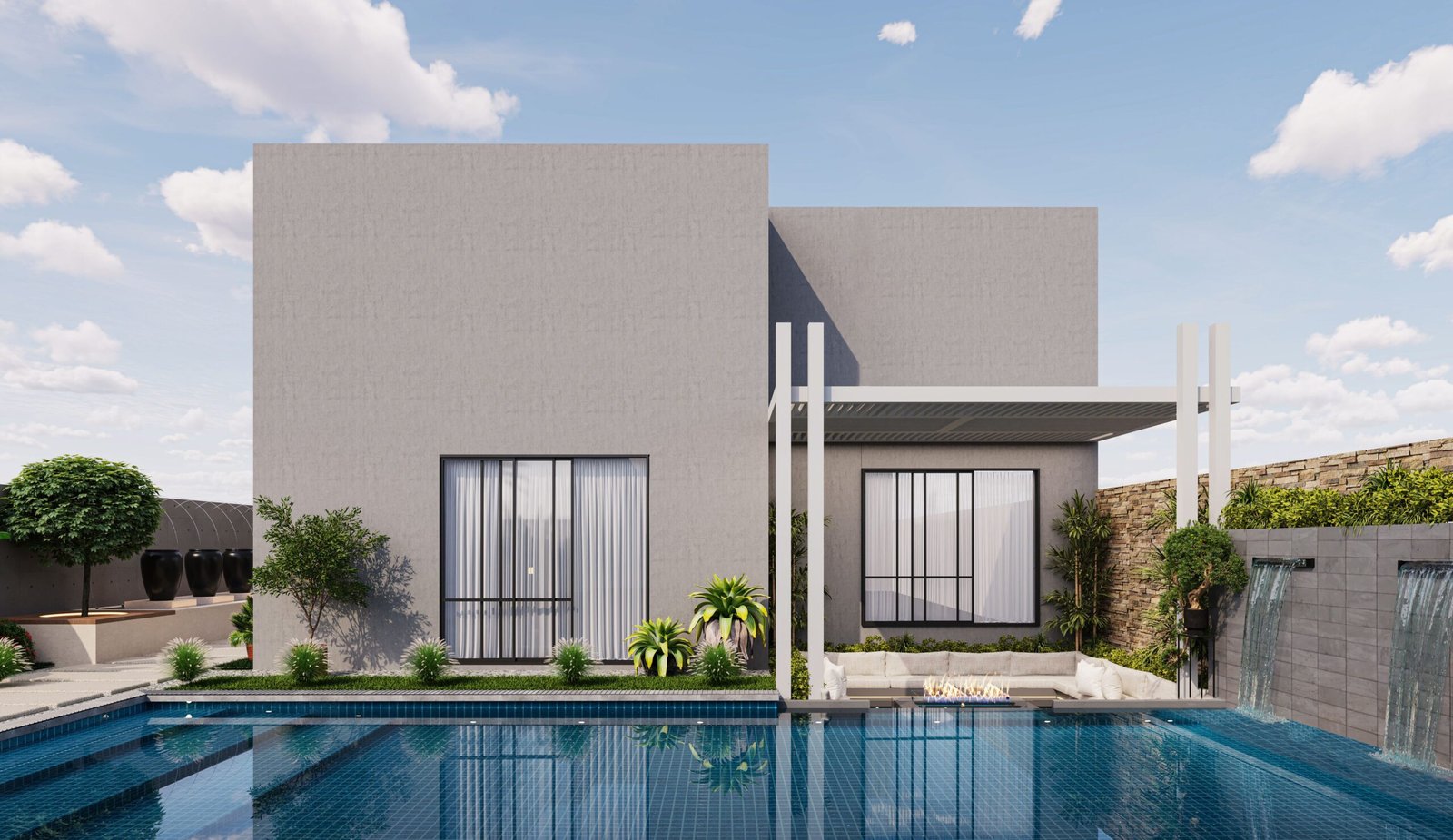 Biệt thự Vinhomes Hóc Môn - không gian sống riêng tư với hồ bơi và sân vườn