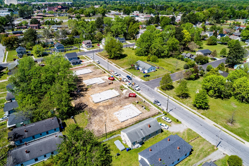 Phân khu thấp tầng Global Park khu đô thị Vinhomes Hóc Môn nhìn từ trên cao