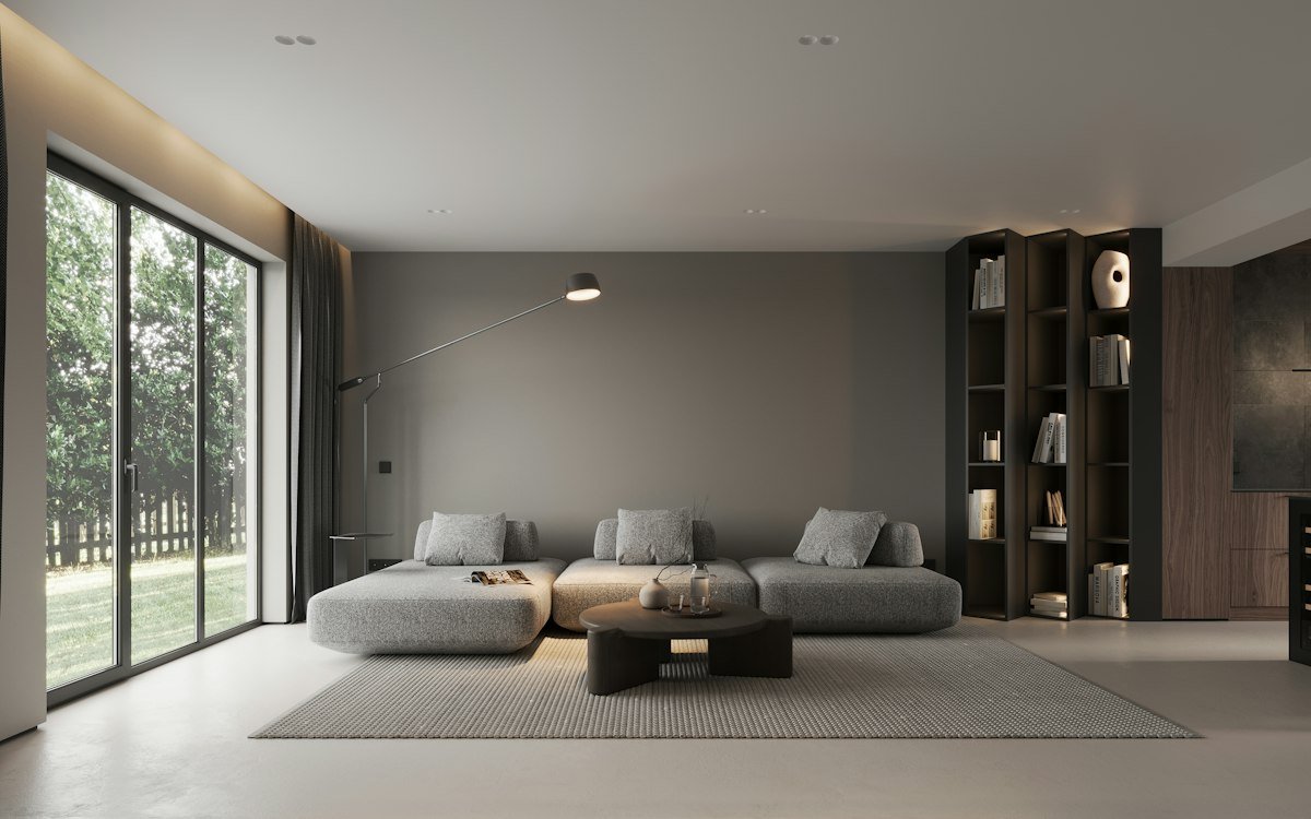 Phòng khách căn hộ hiện đại tại Vinhomes Hóc Môn